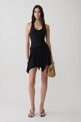 Ambrose Hankie Mini Skirt - Black
