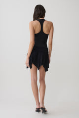 Ambrose Hankie Mini Skirt - Black