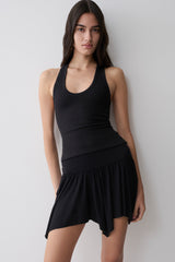 Ambrose Hankie Mini Skirt - Black