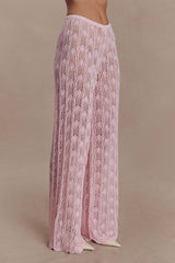 Glinda Crochet Pants - Baby Pink
