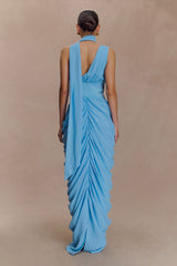 Alex Chiffon Maxi Dress - Blue