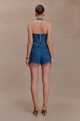 Meadow Denim Shorts - Dark Blue