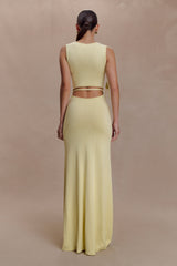 Monay Tulip Maxi Dress - Lemon