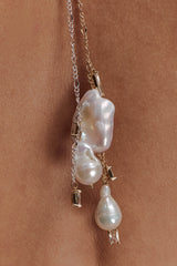 Tallulah Pearl Wrap Chain - Gold
