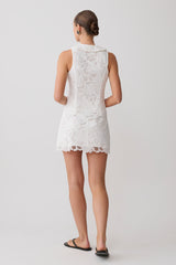 Tessa Broderie Mini Skirt - White