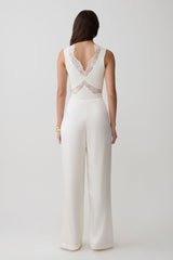 Electra Slinky Lace Bodysuit - Ivory