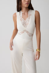 Electra Slinky Lace Bodysuit - Ivory