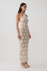 Sam Halter Hand Crochet Maxi Dress - Ivory