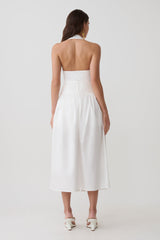 Emery Multi-Wear Cotton Midi Dress - White