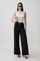 Arlo Wide Leg Suiting Trouser - Black