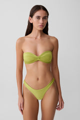 Briar Strapless Bikini Top - Green
