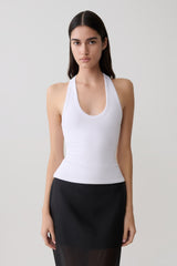 Actress Ribbed Tank - White