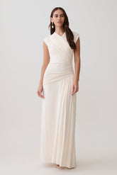 Winslow Cross Over Modal Maxi Dress - Ivory