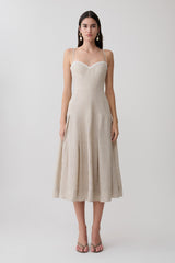 Taylor Midi Dress - Natural