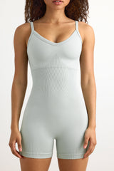 Super Sculpt Seamless Unitard in Grey