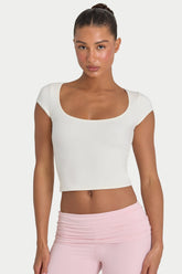 ButterCloud™ Crop Top in Coconut