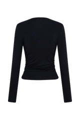Sari Long Sleeve Modal Top - Black
