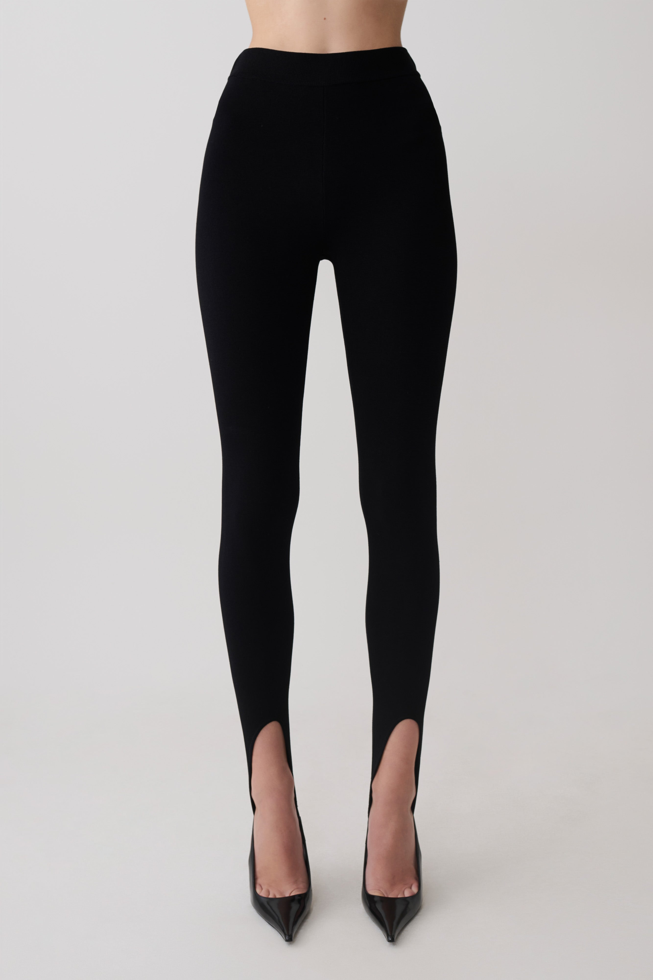 Valerie Knit Leggings - Black