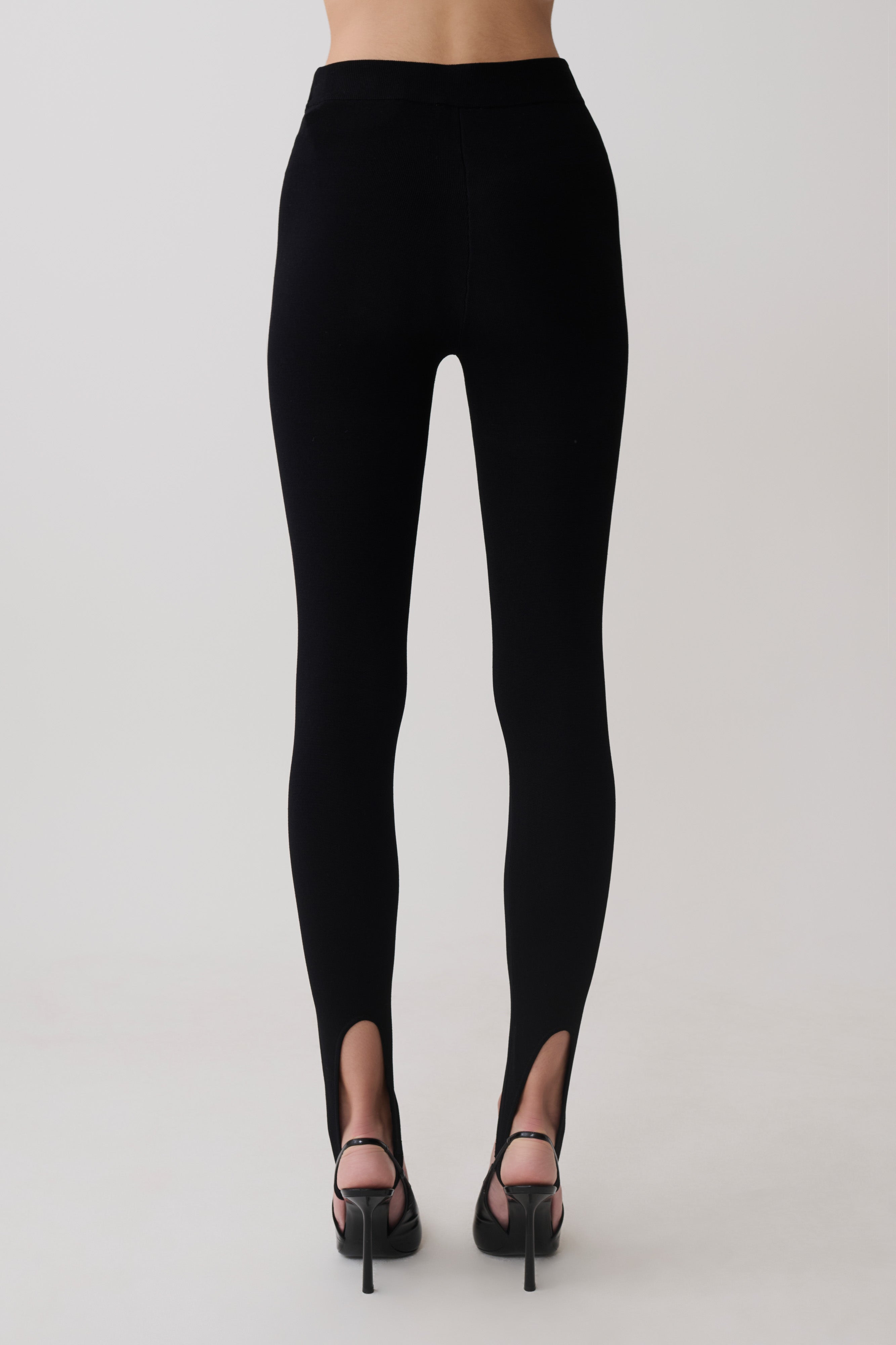 Valerie Knit Leggings - Black