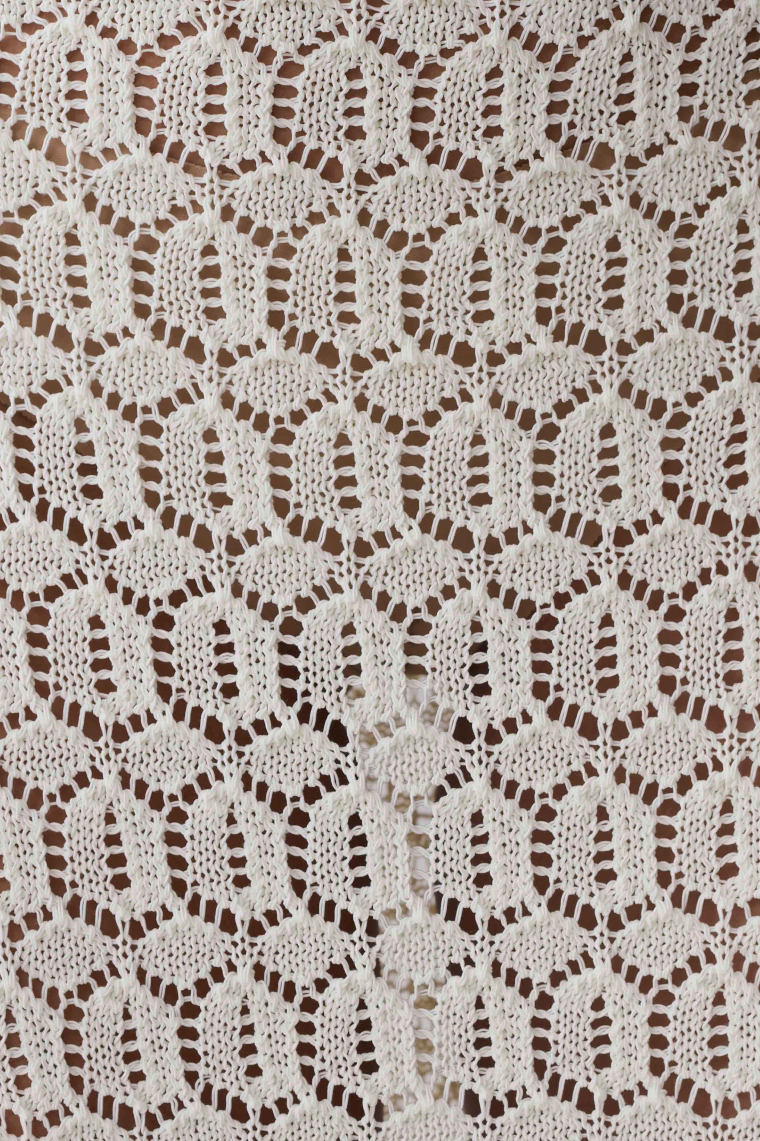 Courtney Crochet Knit Maxi Skirt - Ivory