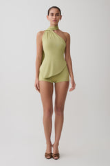 Jemma Micro Shorts - Apple Sage