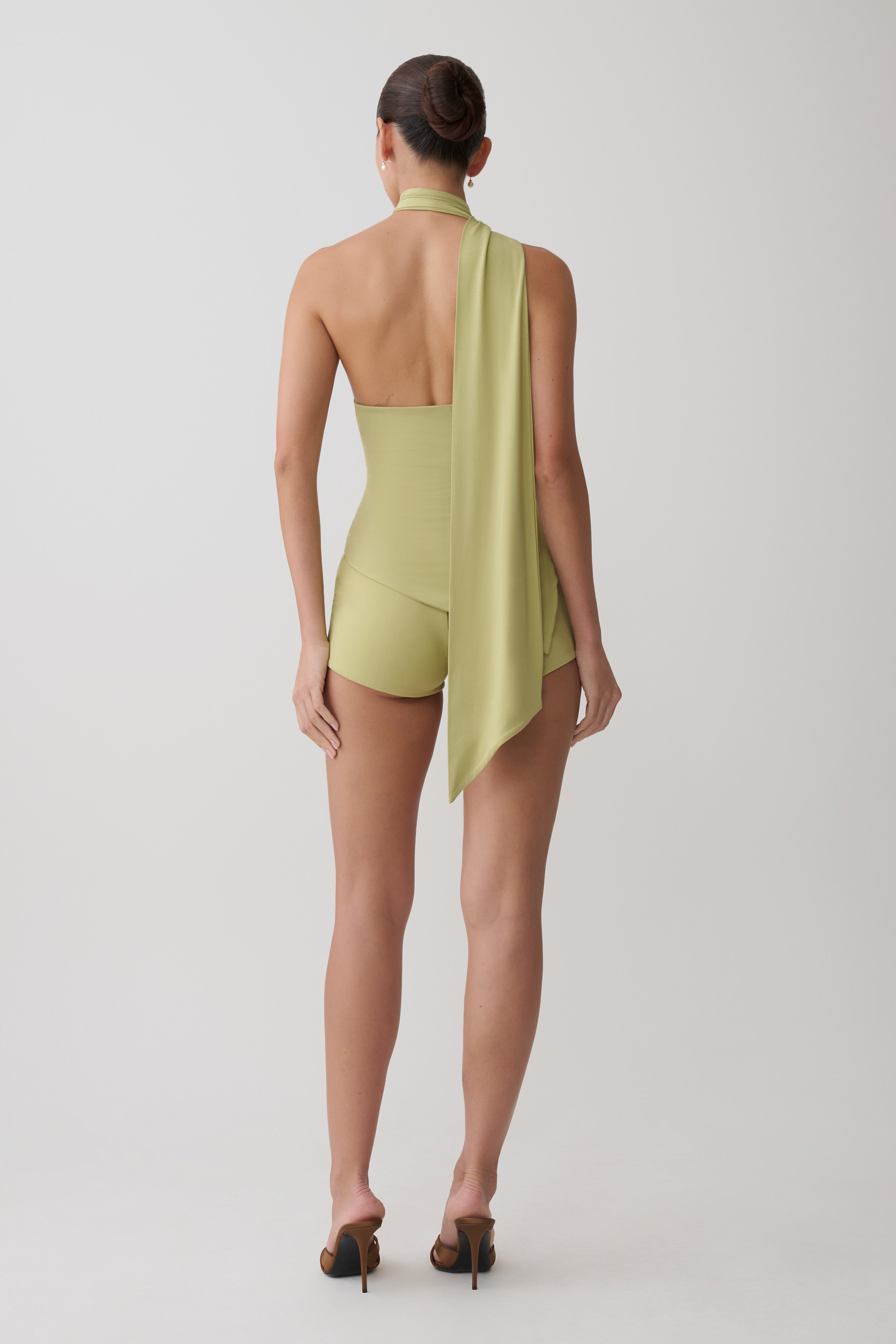 Jemma Micro Shorts - Apple Sage