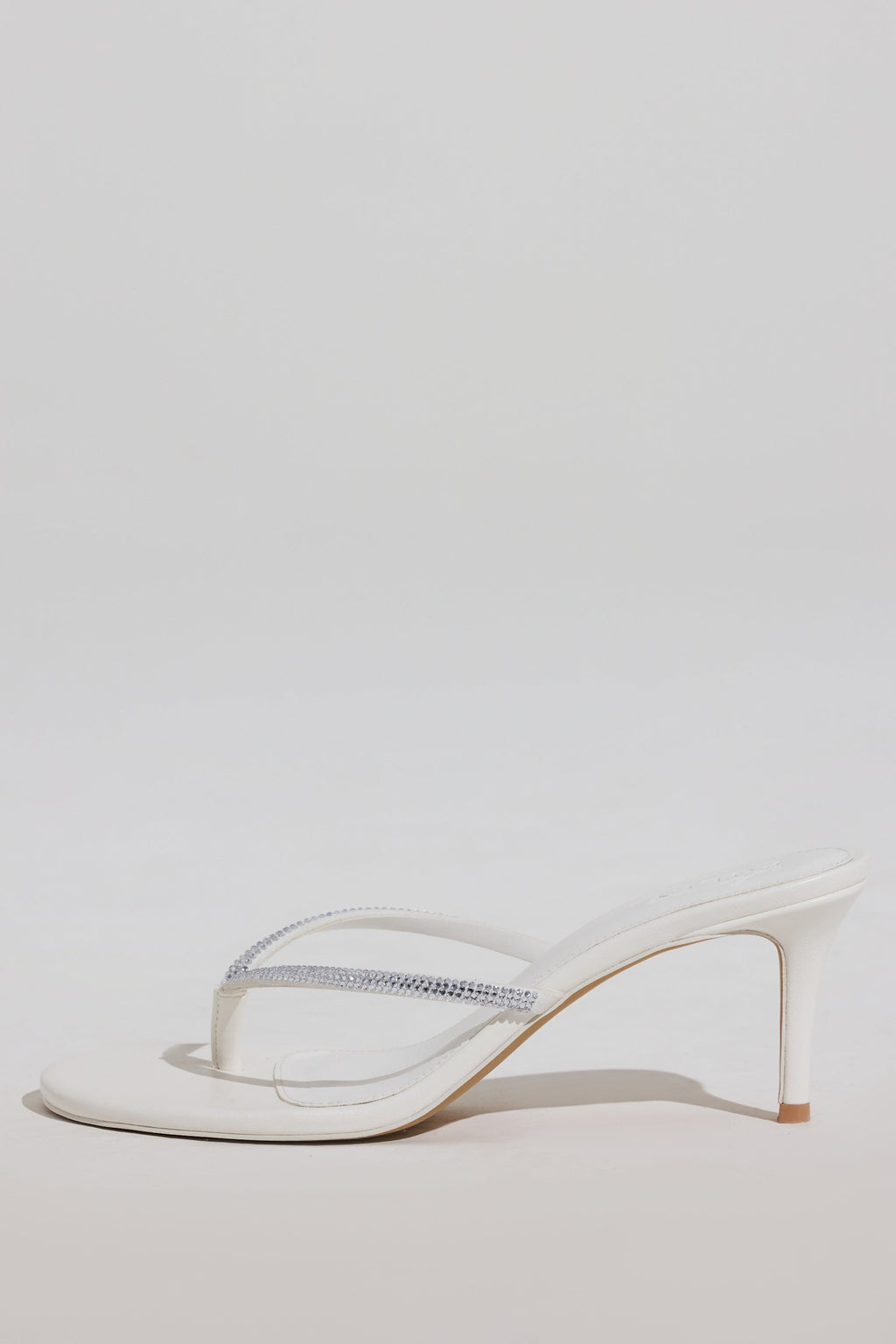 Heeled Sandal  in White