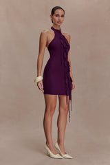 Jacky Tulip Mini Dress - Plum