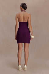 Jacky Tulip Mini Dress - Plum