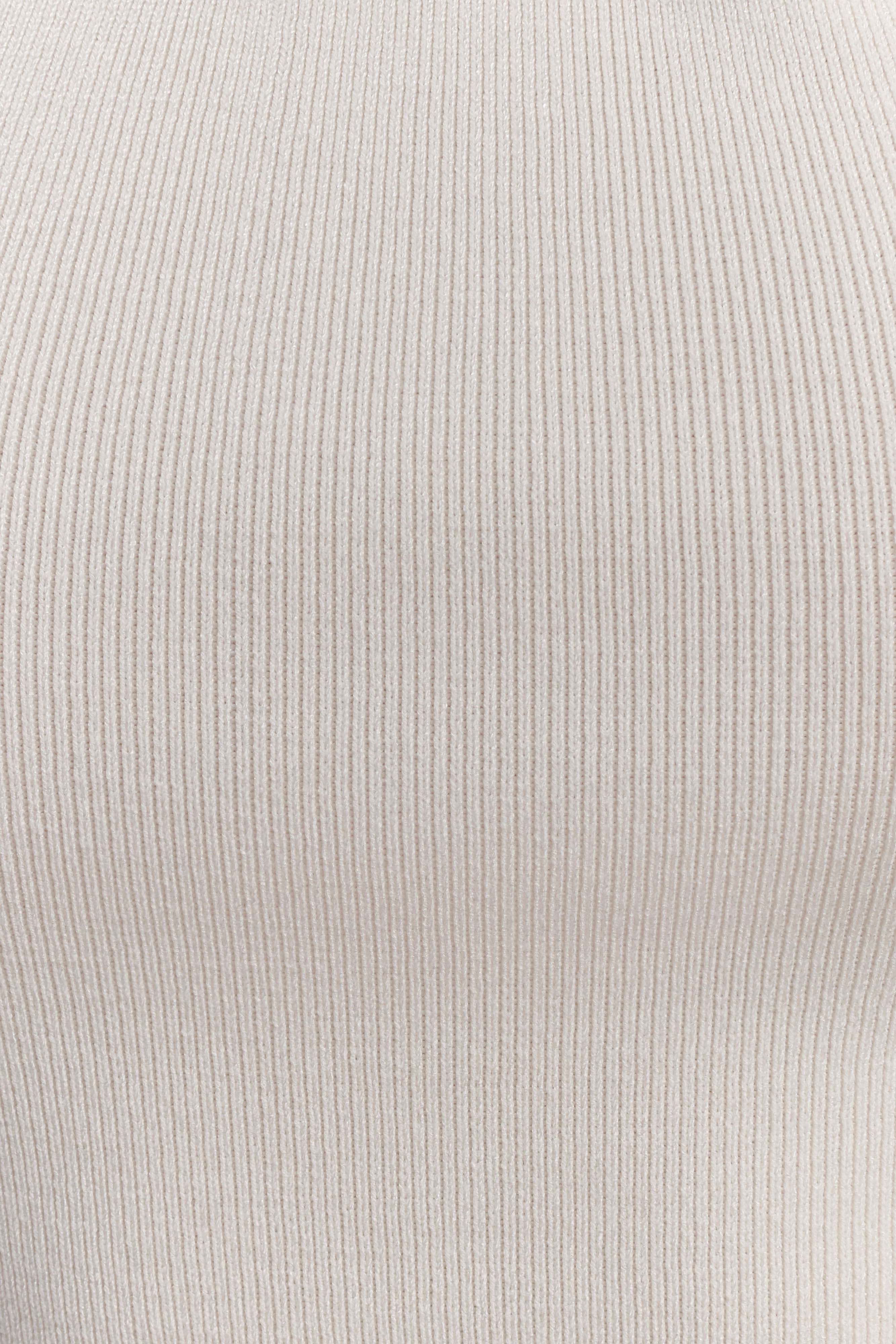 Angelika Twist Front Knit Top - Ivory