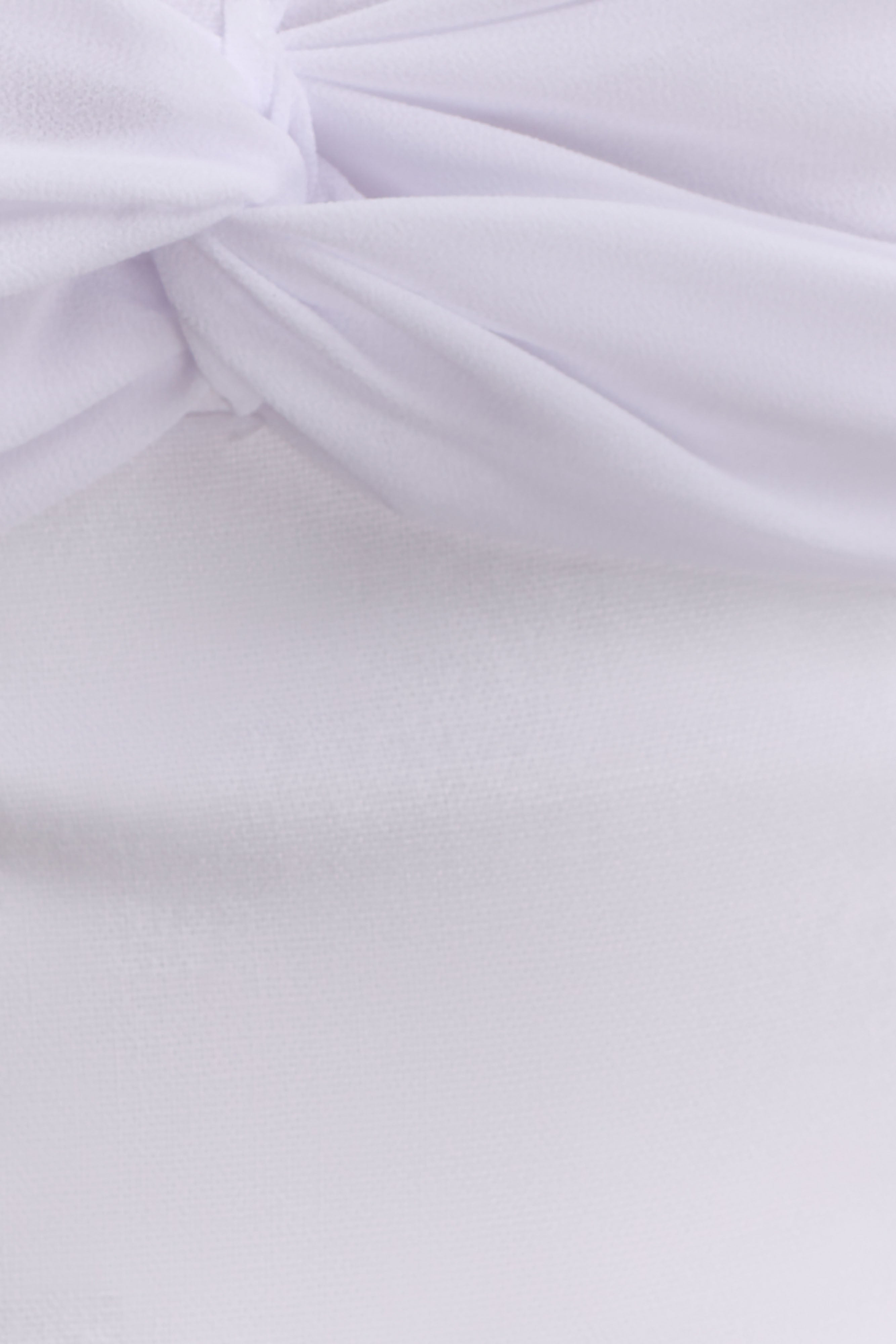 Talia Chiffon And Linen Halter Top - White