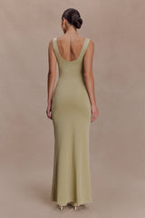 Marta Slinky Cowl Maxi Dress - Sage