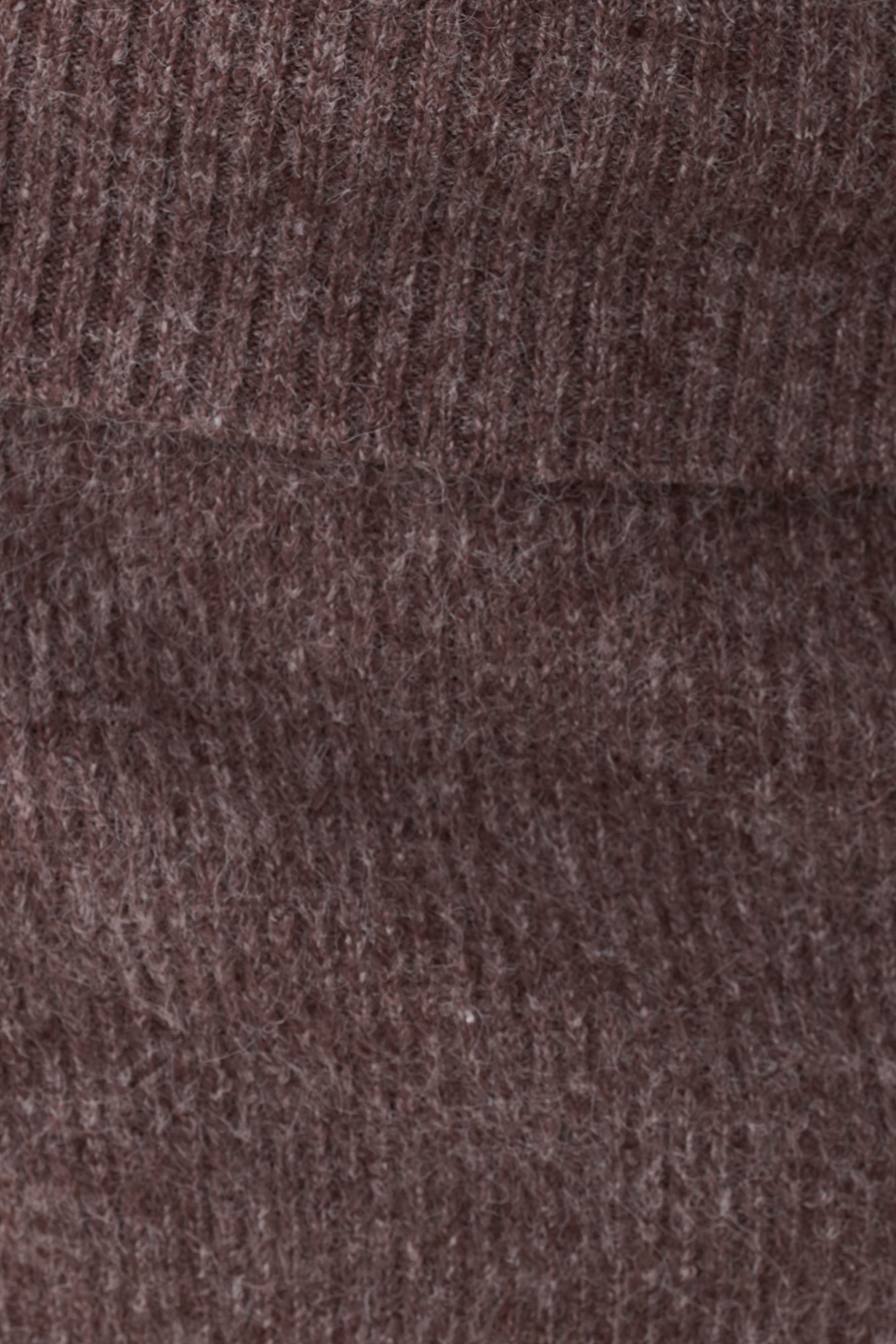 Skylaine Knit Mini Skirt - Brown Marle