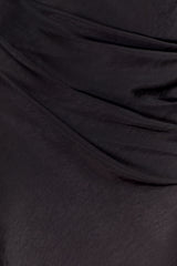 Iris Long Sleeve Satin Maxi Dress - Black