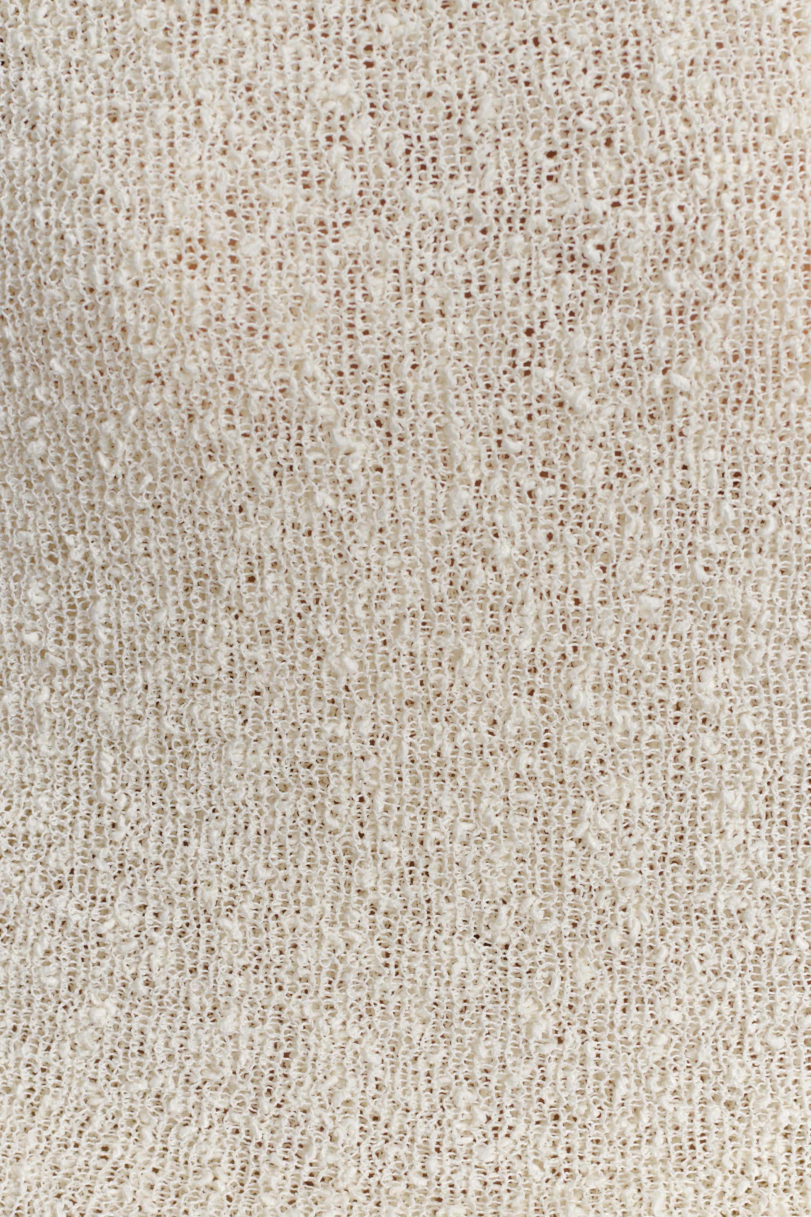 Marisol Off Shoulder Boucle Maxi Dress - Ivory