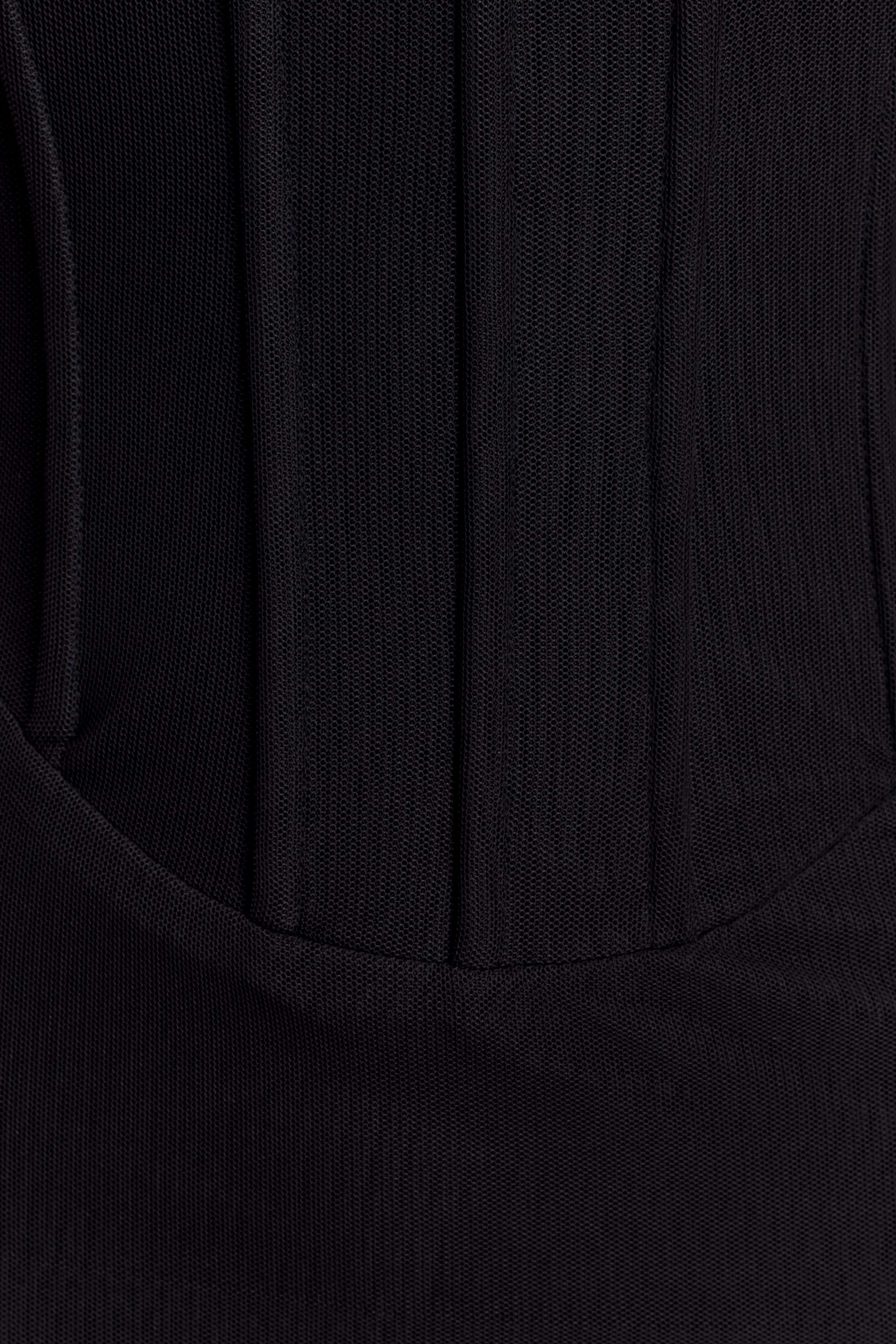 Gemma Strapless Mesh Maxi Dress - Black