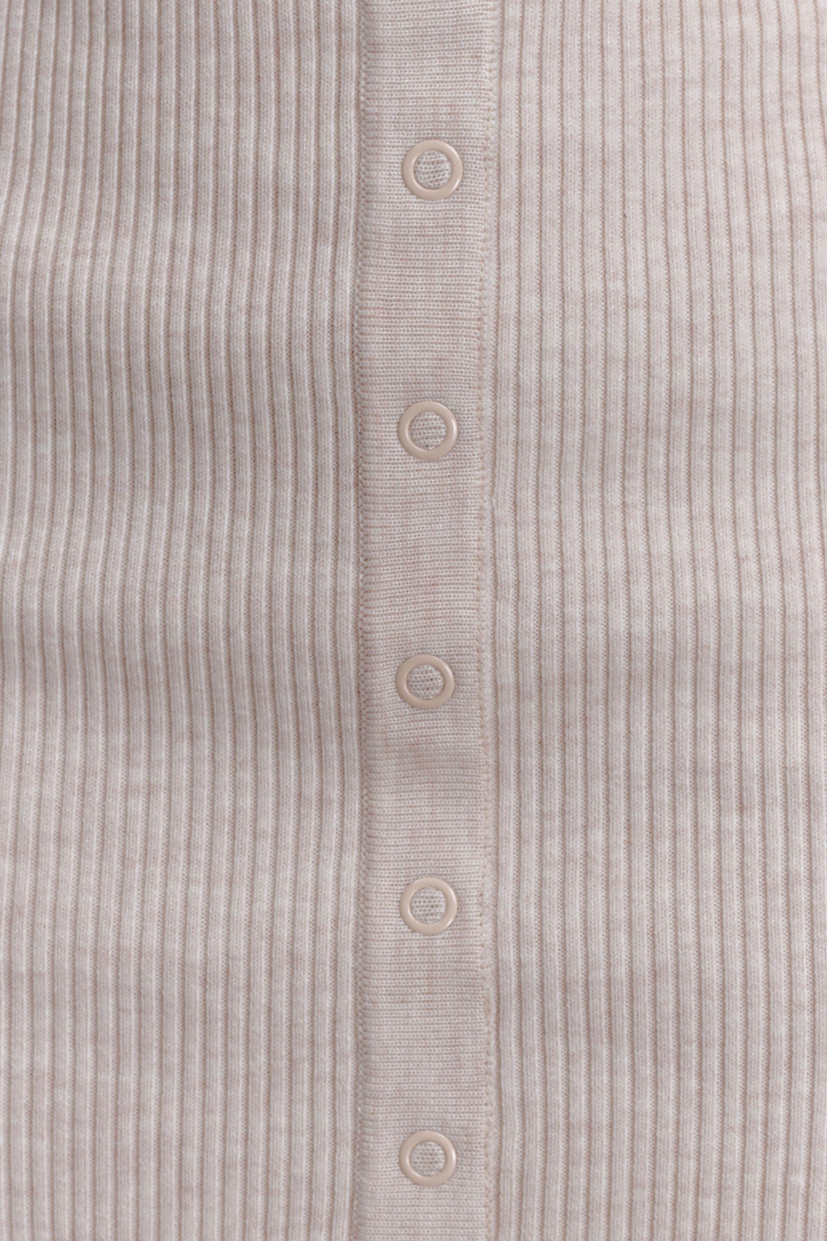 Xaden Wool Mix Knit Mini Dress - Oat Marle