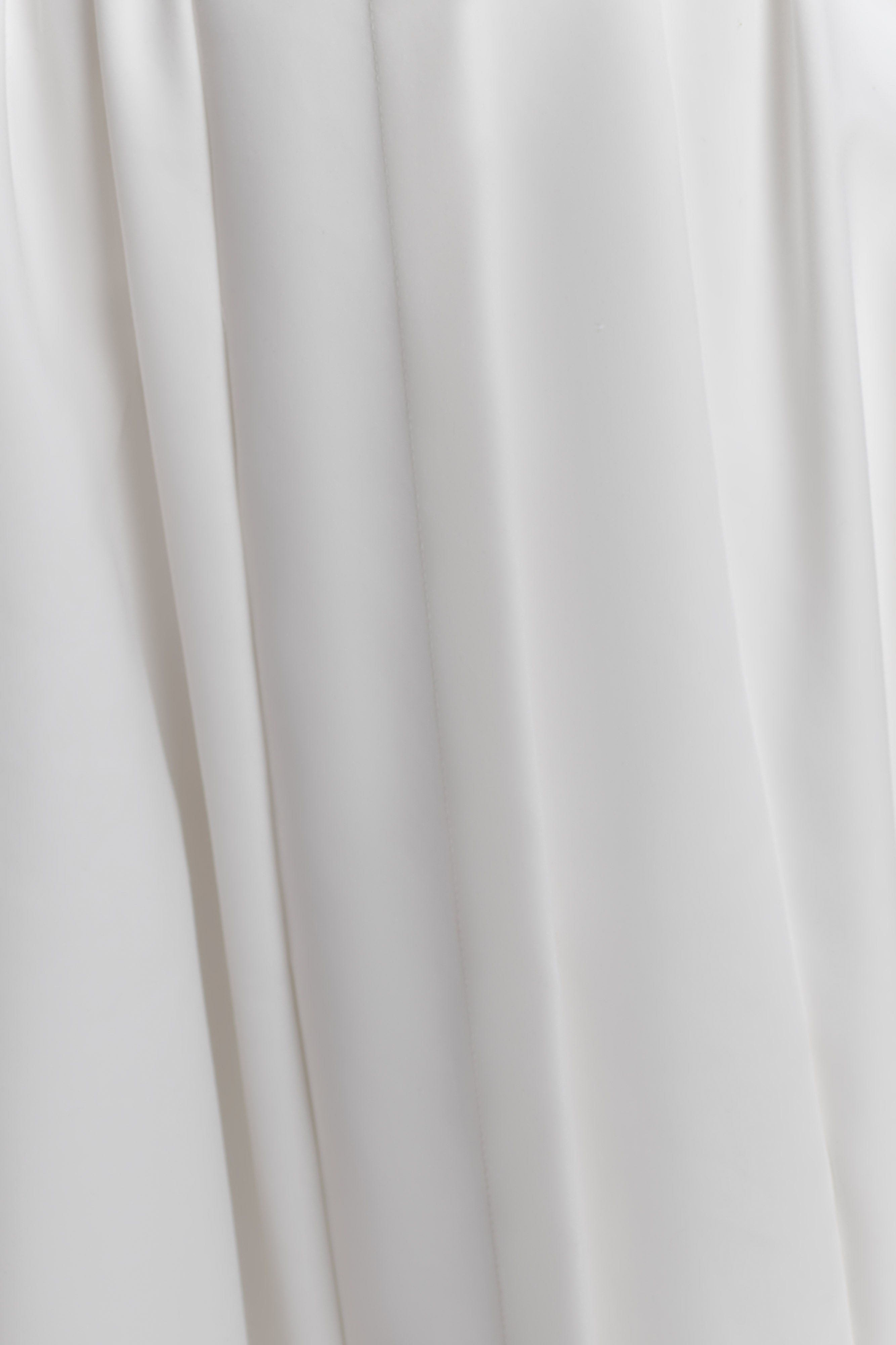 Monika Gathered Waist Cotton Midi Dress - White