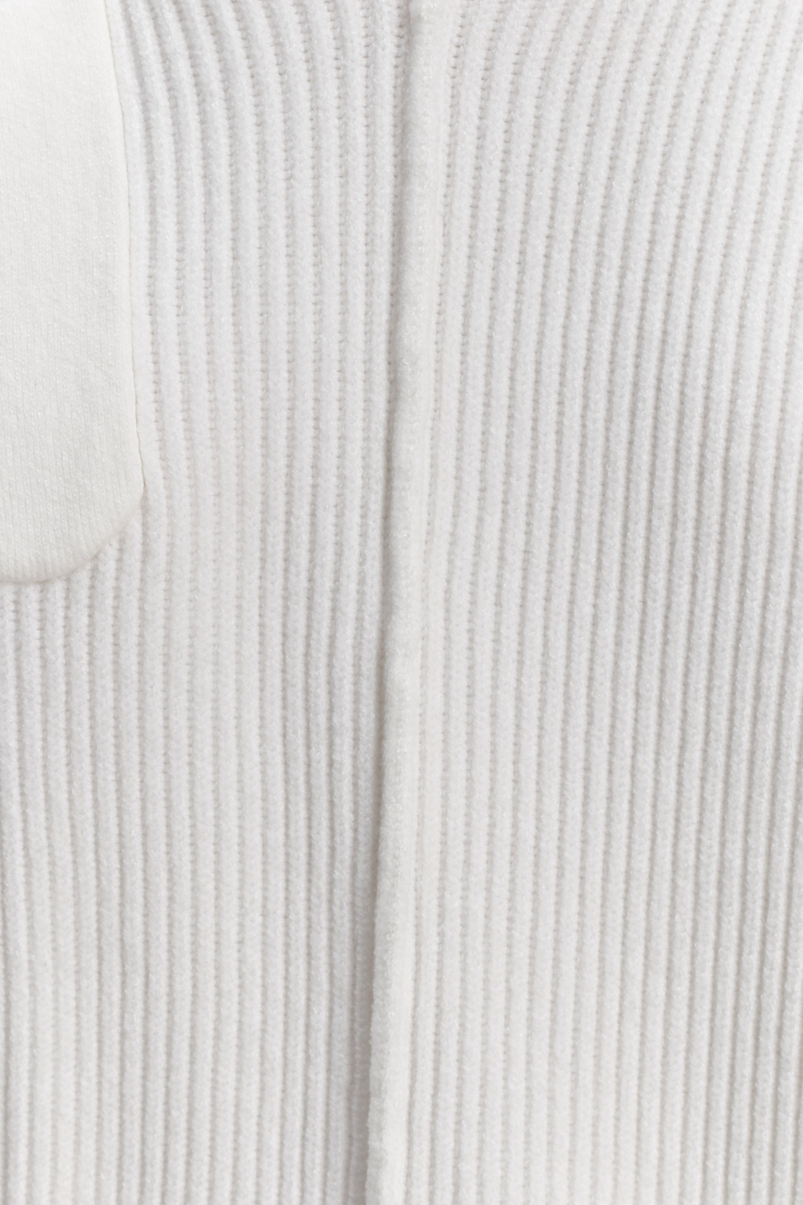 Bianka V Neck Knit Jumper - Off White