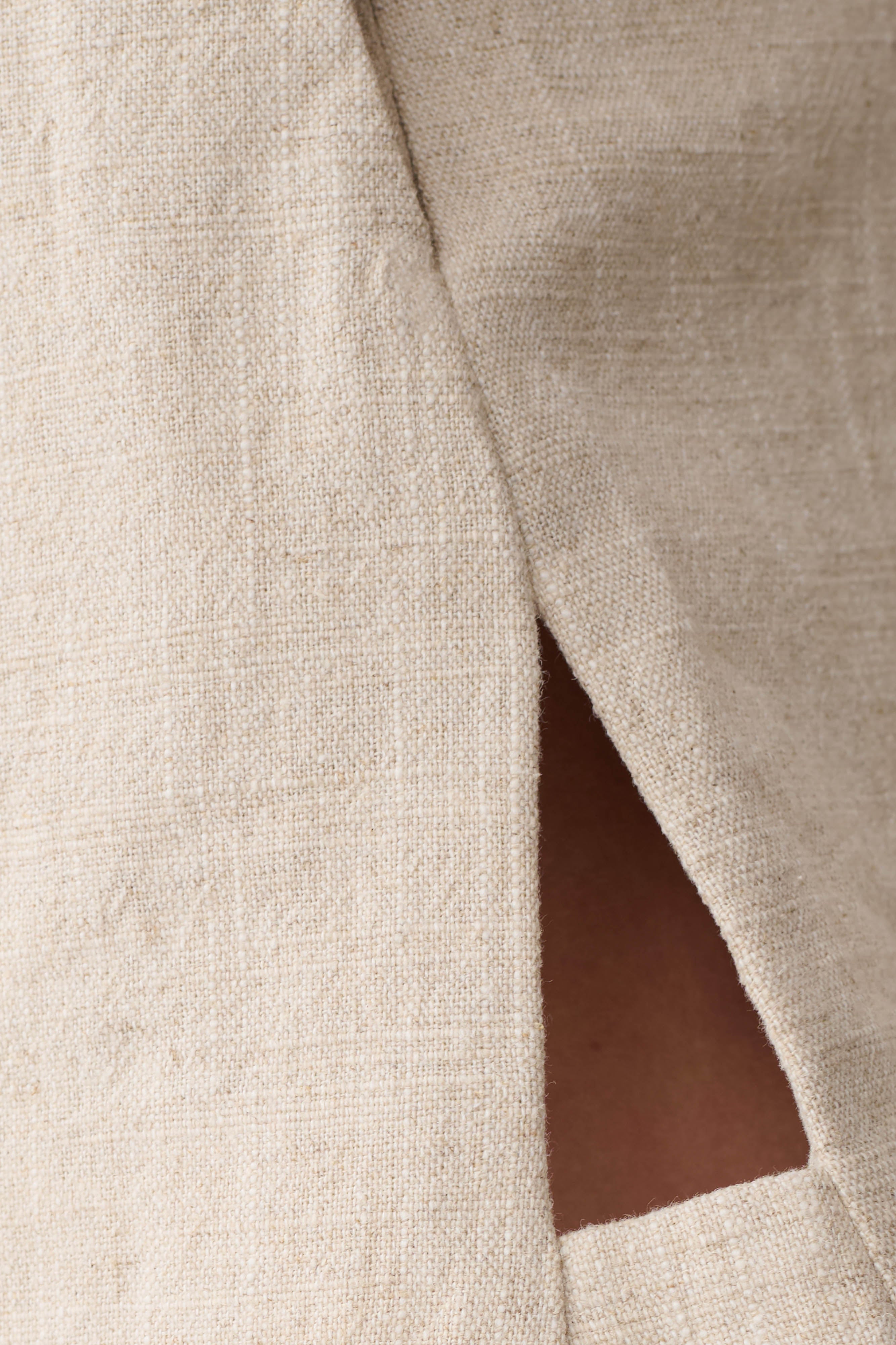 Anahita Linen Short - Natural