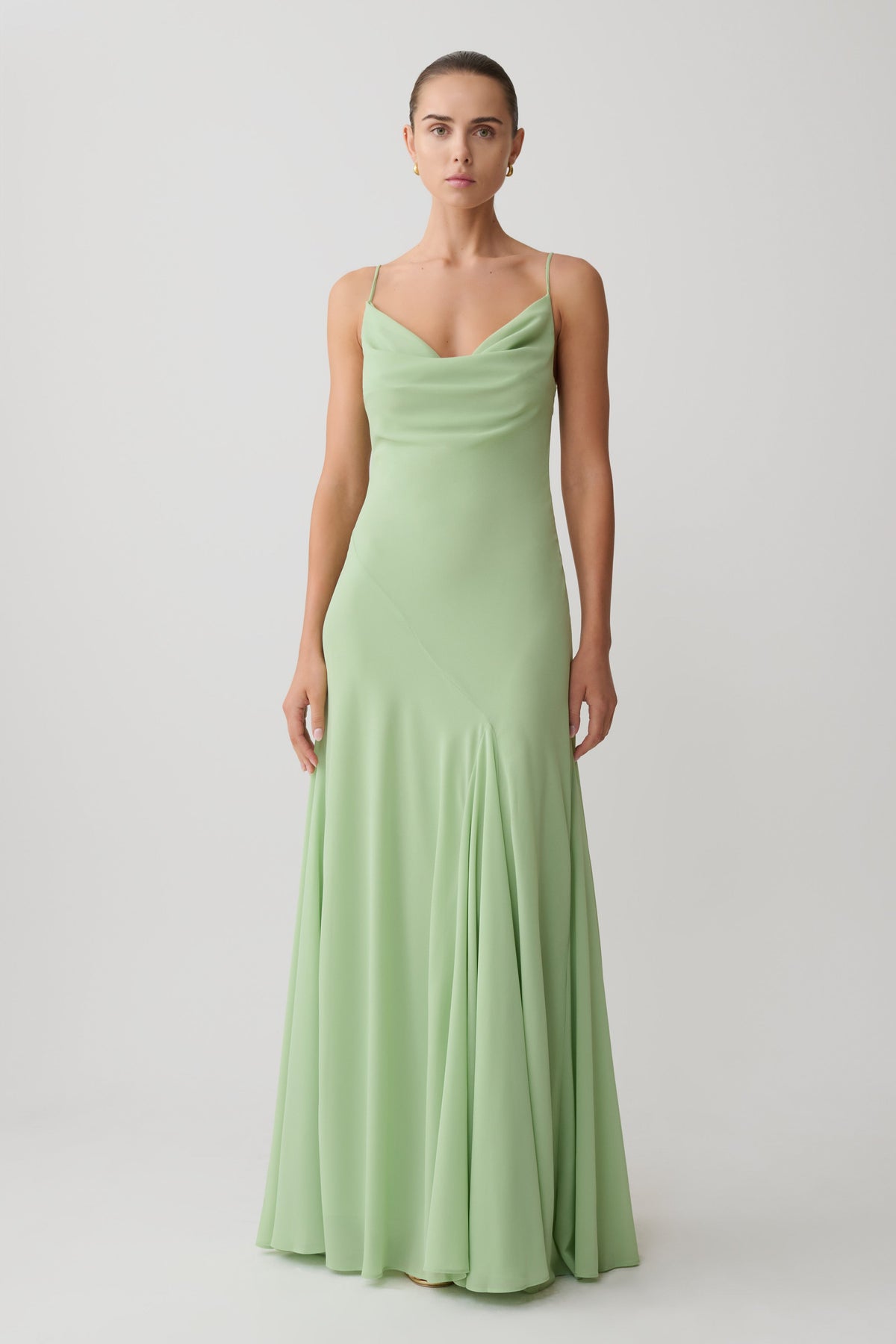 Aurelia Chiffon Maxi Dress - Sage