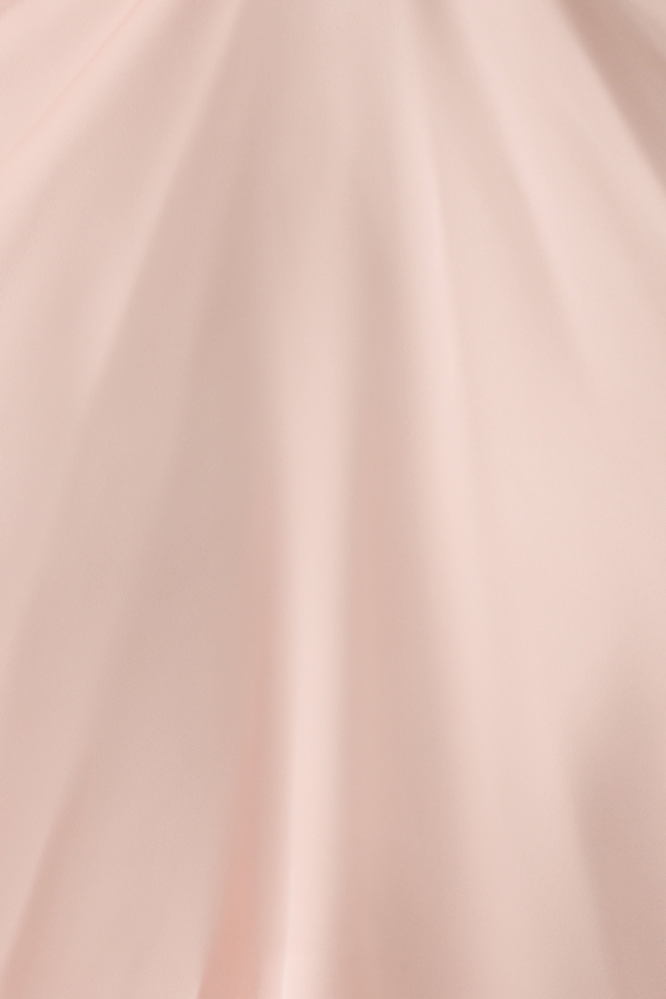 Adelaide Draped Satin Halter Top - Peach