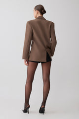 Mateo Oversized Blazer - Cacao Brown