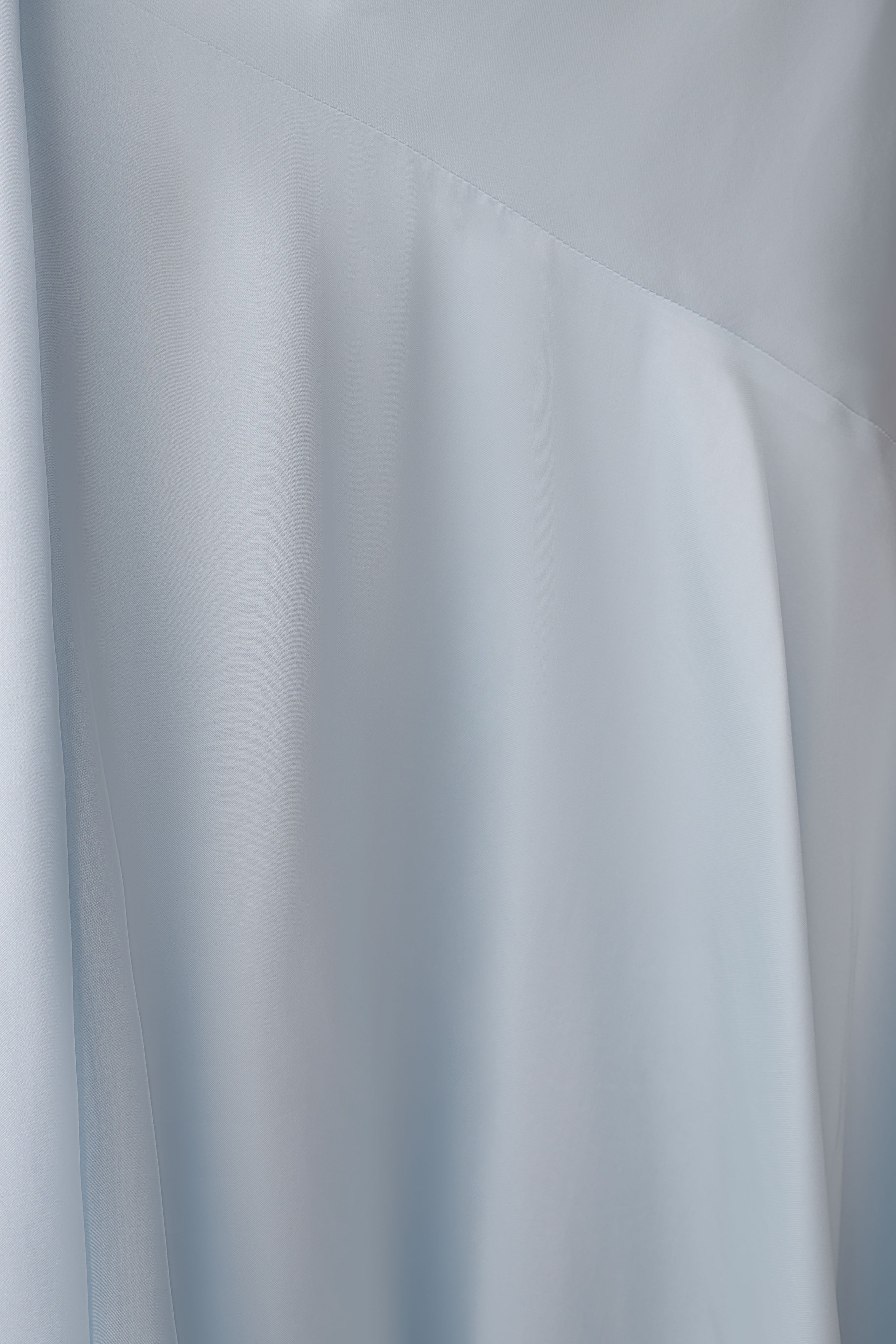Evelina Halter Asymmetric Hem Midi Dress - Ice Blue