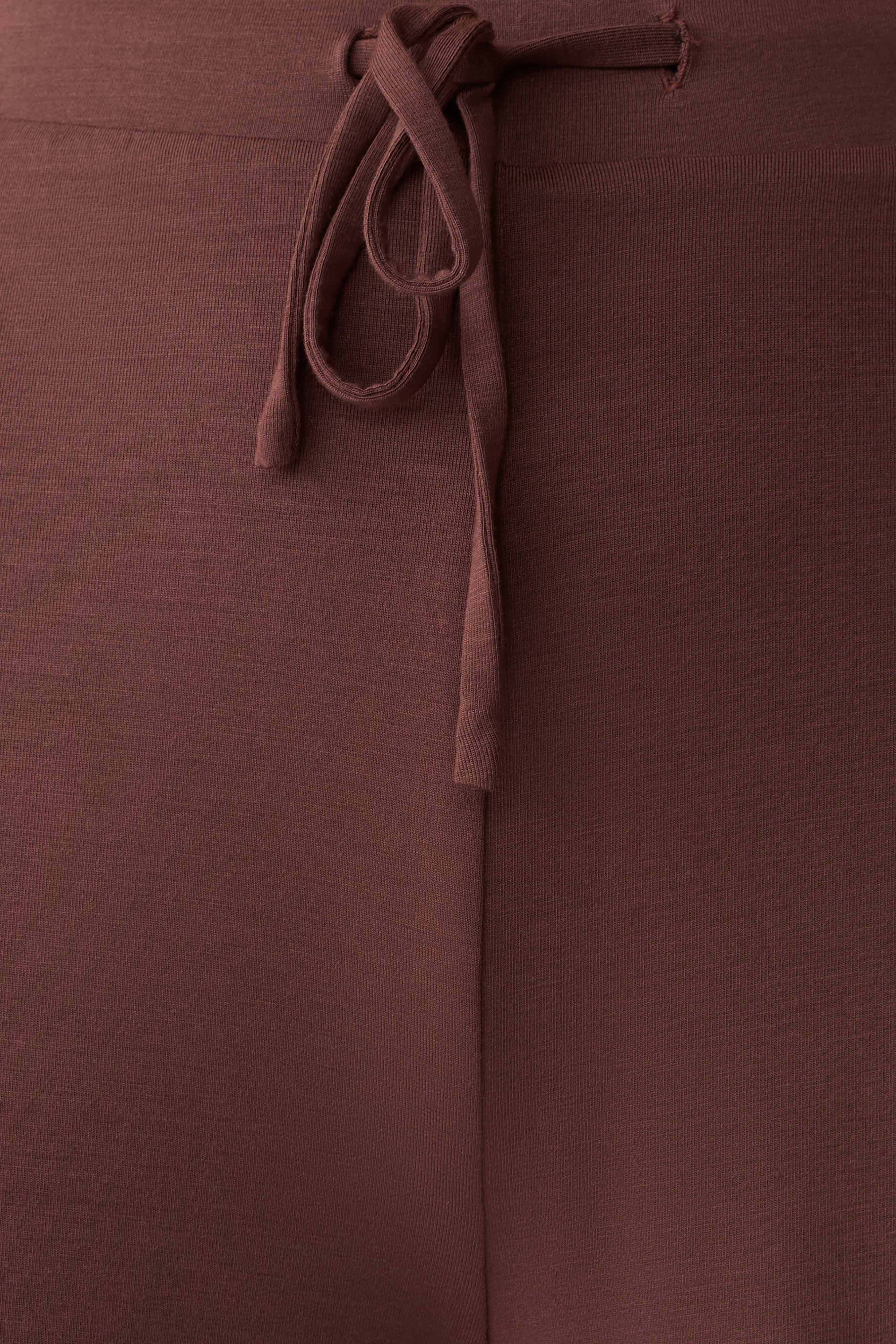 Dewi Wide Leg Modal Pants - Chocolate