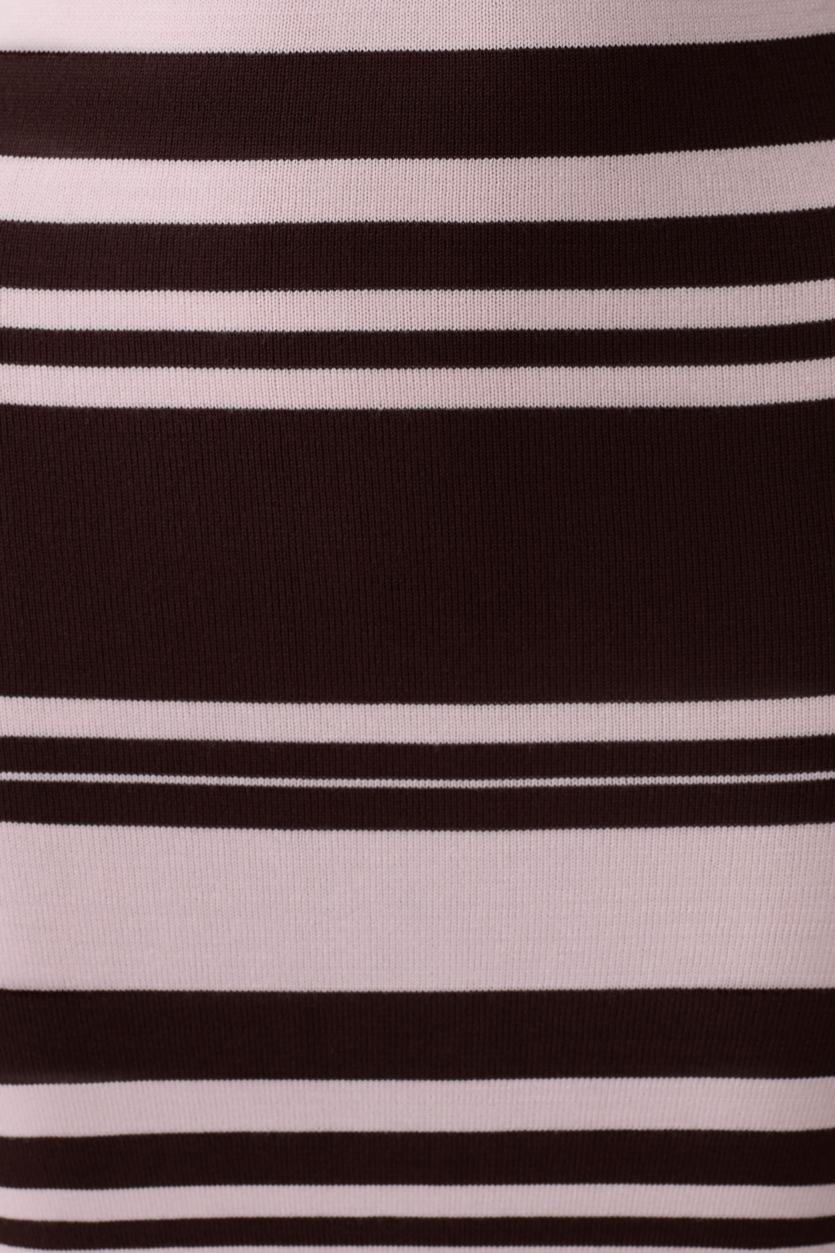 Brienne Stripe Midi Dress - Pink/Chocolate