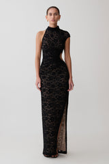 Trinh One Shoulder Maxi Dress - Black