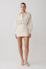 Ivy Oversize Shirt Mini Dress - Stripe