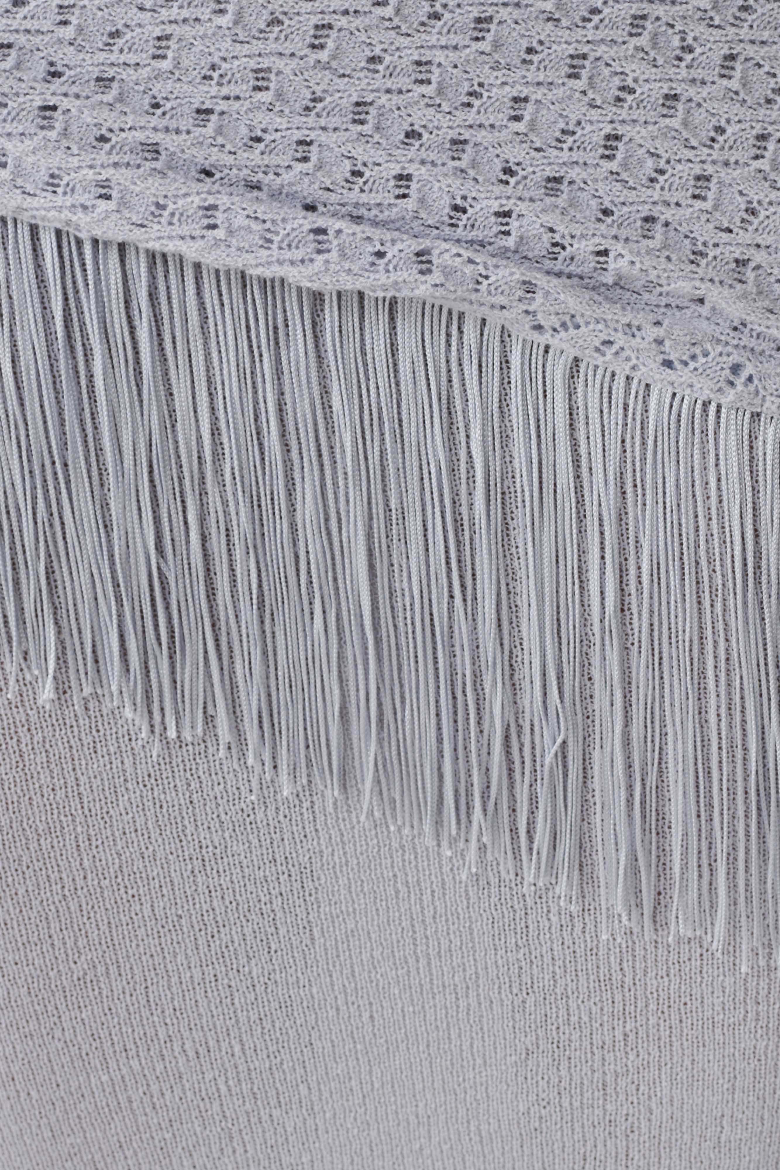 Jaytee Knit Maxi Skirt With Fringe Tie - Sky Blue