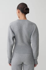 Ciaralee Cinched Waist Jumper - Grey Marle